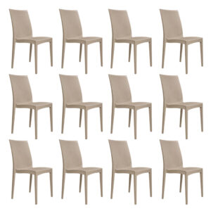 Kit 12 Cadeiras Rattan
