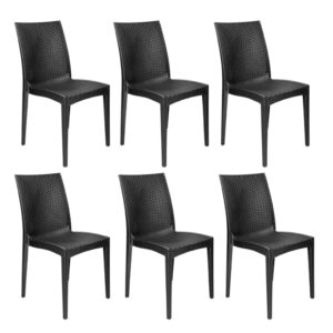 Kit 6 Cadeiras Rattan
